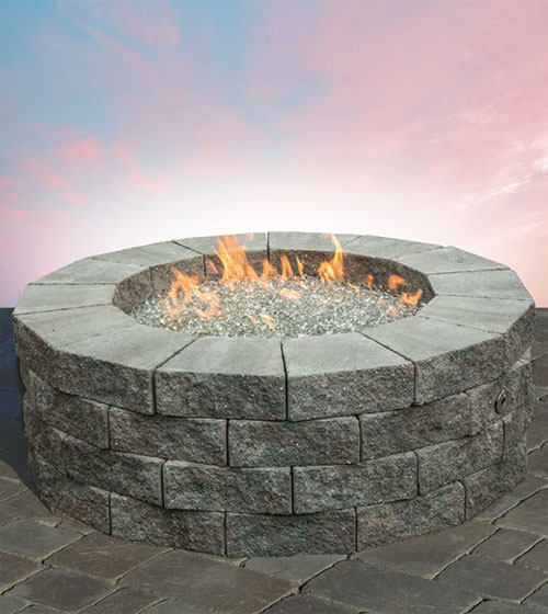 Pre-Packaged Pyzique Round Gas Fire Pit Kit