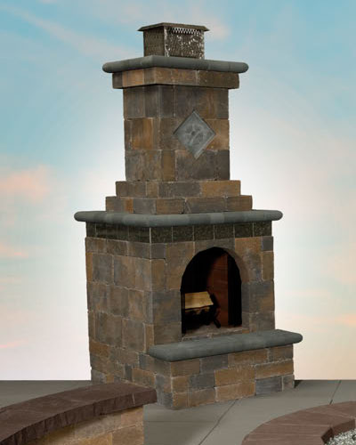 Mini Fully-Assembled Olde English Fireplace